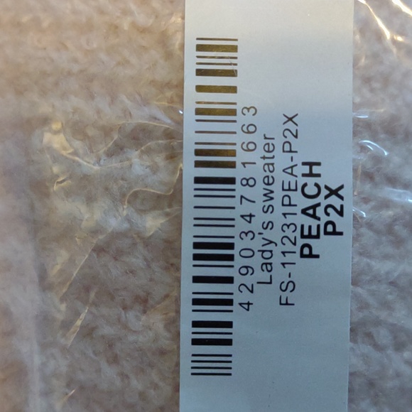 AMARYLLIS Apricot Eyelash Sweater - Picture 4 of 9